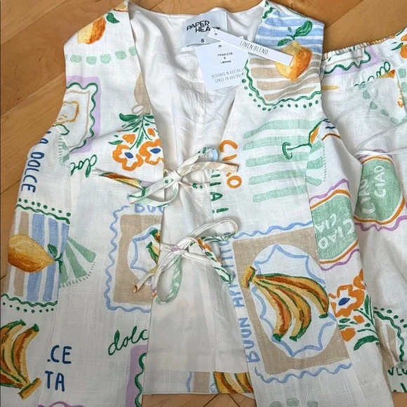 Colorful Printed Women's Short Set - Picture 2 of 11